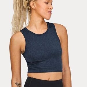 Girlfriend collective reset super crop tank